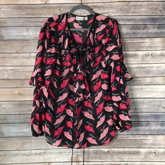 Bisou Bisou Tops - Bisou Bisou Sheer Blouse